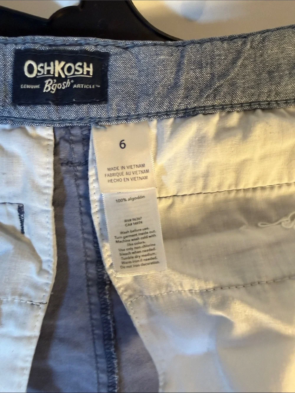 OshKosh B'gosh Blue Cotton Shorts